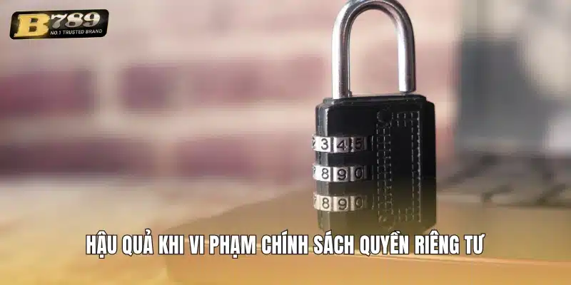 Hậu quả khi vi phạm chính sách quyền riêng tư